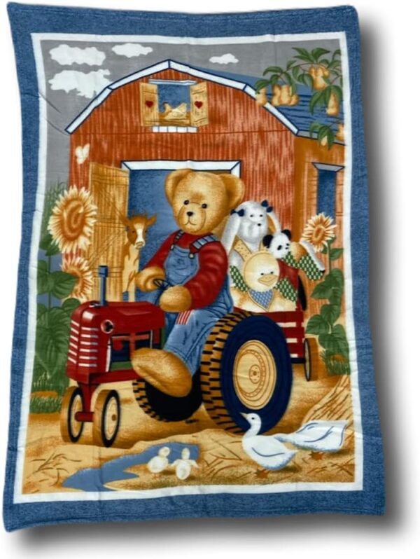 Coperta neonato fantasia fattoria Coperta neonato fantasia fattoria