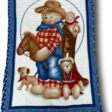 Coperta neonato fantasia Cow Boy